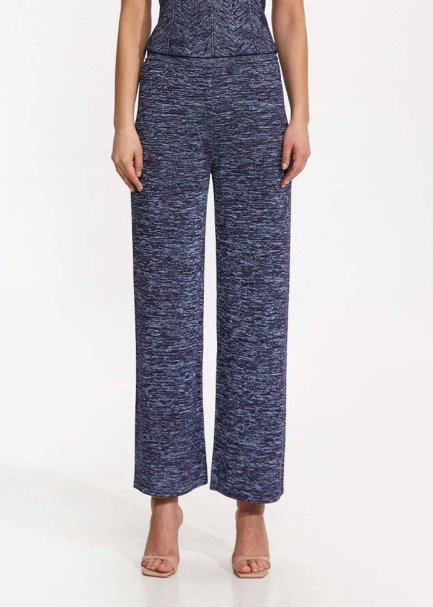Loose Fit Ocean Knit Pants - 2