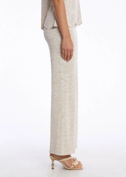 Loose Fit Sand Knit Pants - 3