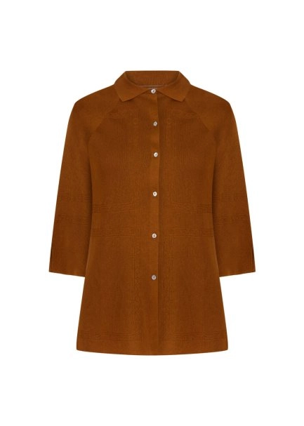 Loose Fit Terracotta Knit Tunic - 6