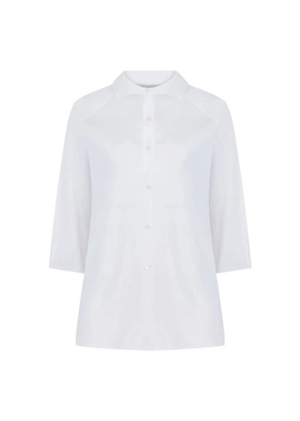 Loose Fit White Knit Tunic - 6