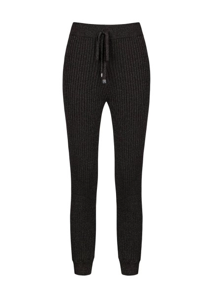 Lurex Siyah Trıko Pantolon - 8