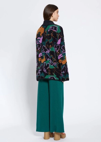 MAGNOLIA PATTERNED OVERSIZE CARDIGAN - 5