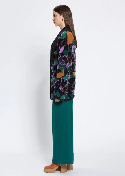 MAGNOLIA PATTERNED OVERSIZE CARDIGAN - 3