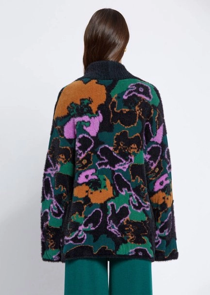 MAGNOLIA PATTERNED OVERSIZE CARDIGAN - 4