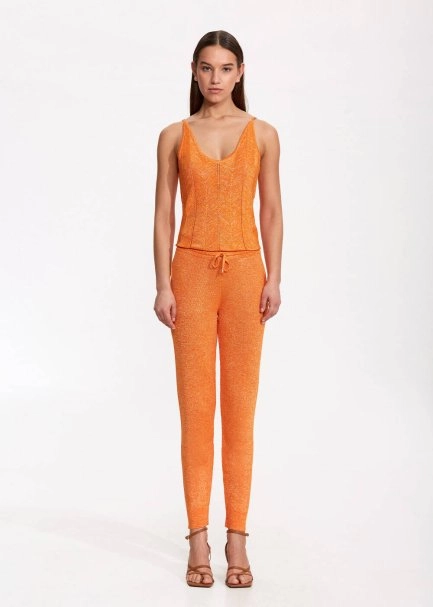 Mandarin Knit Jogger Pants - 1