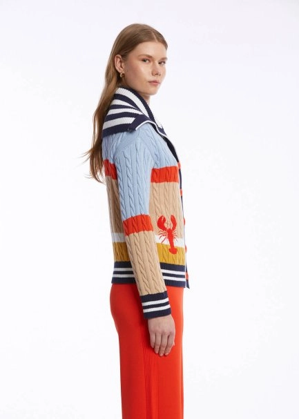 MARIN EMBROIDERIED ORGANIC COTTON KNIT CARDİGAN - 6