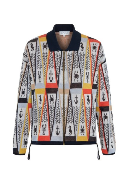 MARIN THEMED MULTICOLOUR KNIT JACKET - 6