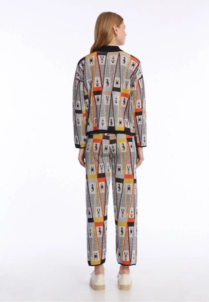 MARIN THEMED MULTICOLOUR KNIT JACKET - 5