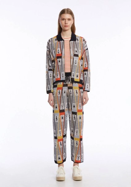 MARIN THEMED MULTICOLOUR KNIT JACKET - 2