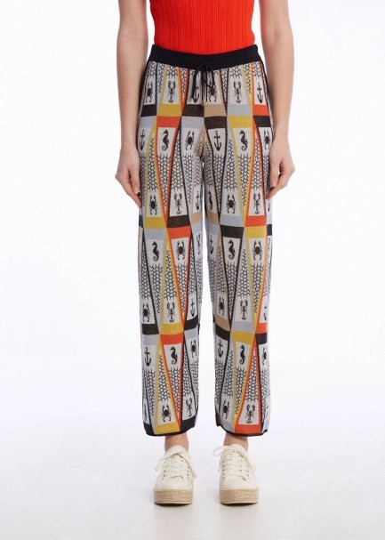 MARIN THEMED MULTICOLOUR KNIT PANTS - 2