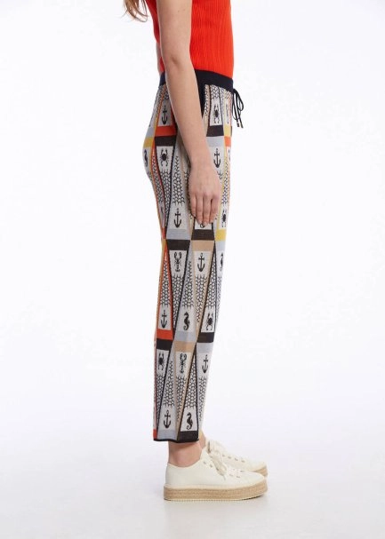 MARIN THEMED MULTICOLOUR KNIT PANTS - 3