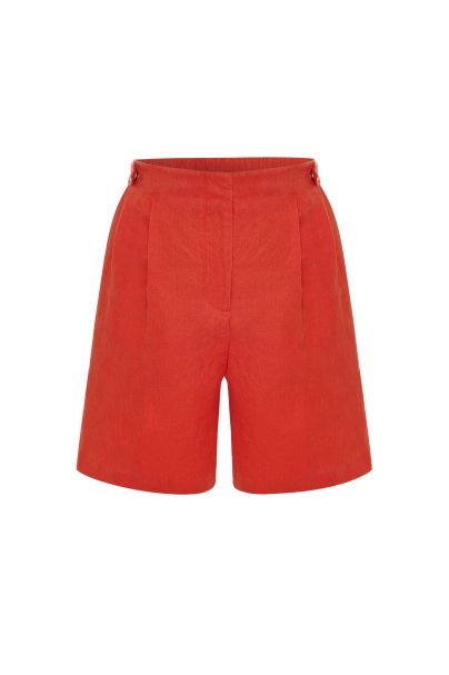 Mercan Keten Şort - 6