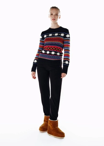 MERINO WOOL BLEND FAIR ISLE PATTERNED SWEATER - 2
