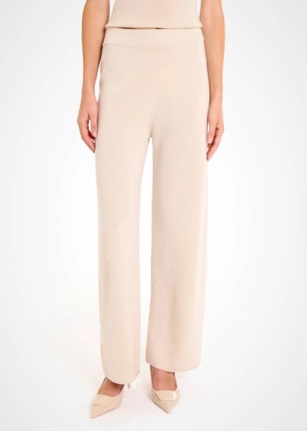 MERINO WOOL BLEND PANNA KNIT PANTS - 3