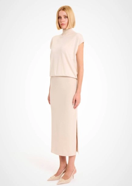 MERINO WOOL BLEND PANNA KNIT SKIRT - 5