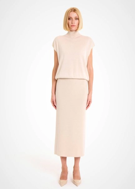 MERINO WOOL BLEND PANNA KNIT SKIRT - 2