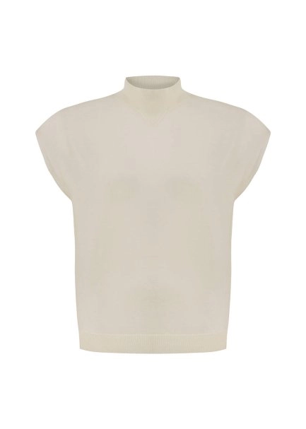 MERINO WOOL BLEND PANNA KNIT TOP - 6