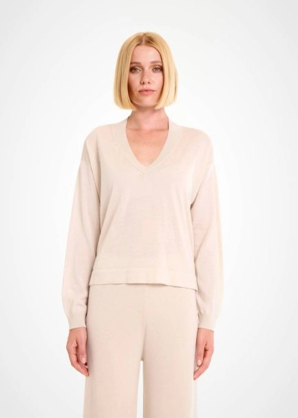 MERINO WOOL BLEND PANNA SWEATER - 1
