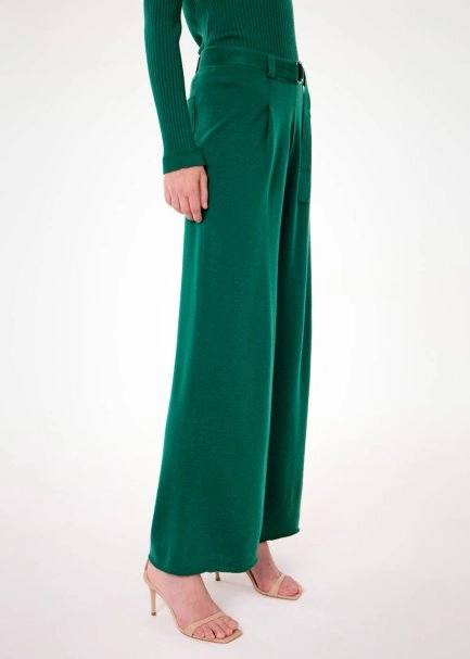 MERINO WOOL MALACHITE KNIT PANTS - 4