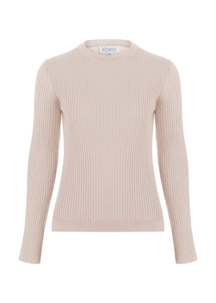 MERINO WOOL NATURAL KNIT TOP - 6