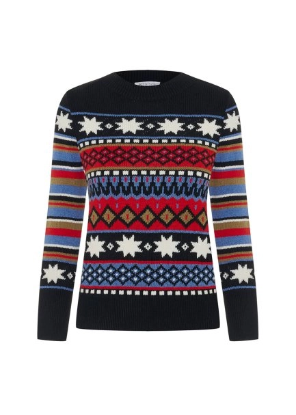 Merino Yün Karışımlı Faır Isle Desen Triko - 6