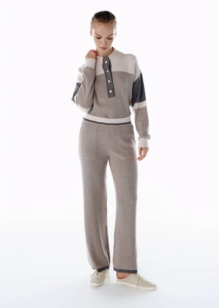 Merino Yün Karışımlı Triko Pantolon - 4