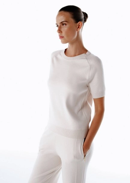 Merino Yün Karışımlı Triko Üst Naturel - 4