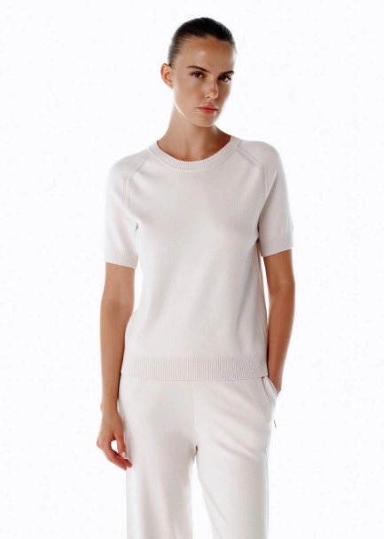 Merino Yün Karışımlı Triko Üst Naturel - 1