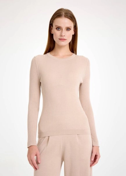 Merino Yün Naturel Triko Üst - 1