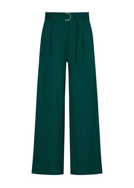 Merino Yün Yeşil Triko Pantolon - 6