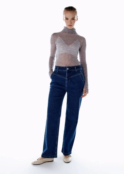 MICRO SEQUIN EXTRAFINE WOOL SWEATER GREY - 2