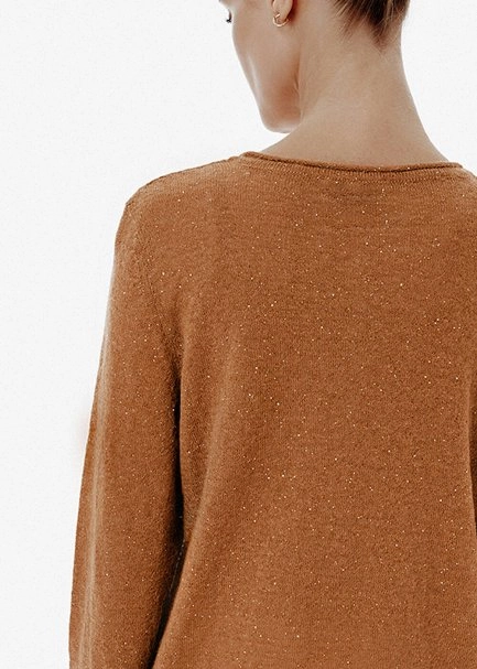 Micro-Sequin Toffee Knit Cardigan - 4