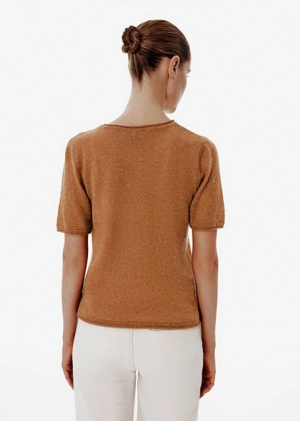 Micro-Sequin Toffee Knit Top - 5