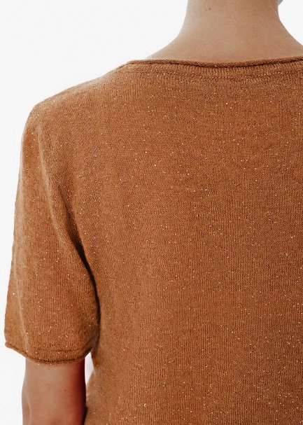 Micro-Sequin Toffee Knit Top - 4