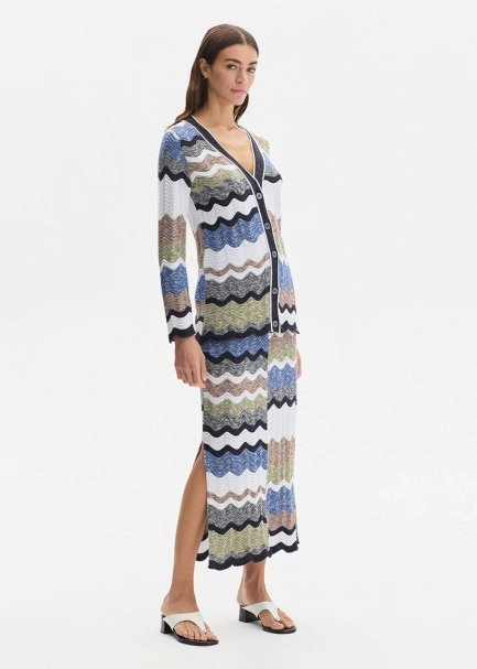 MOULINE ORGANIC COTTON MULTICOLOUR KNIT CARDIGAN - 2