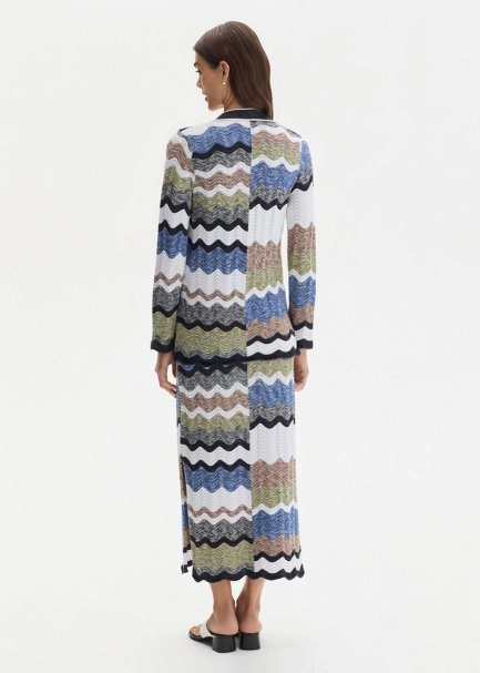 MOULINE ORGANIC COTTON MULTICOLOUR KNIT CARDIGAN - 5