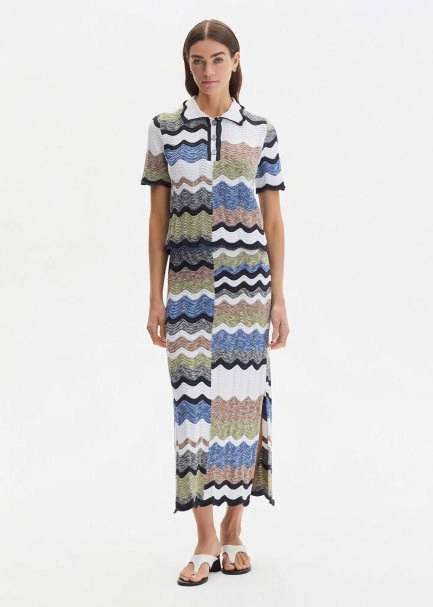 MOULINE ORGANIC COTTON MULTICOLOUR KNIT SKIRT - 2