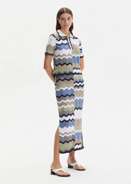 MOULINE ORGANIC COTTON MULTICOLOUR KNIT SKIRT - 1