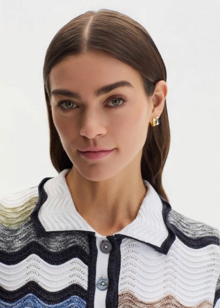 MOULINE ORGANIC COTTON MULTICOLOUR KNIT TOP - 3