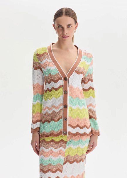 Muline Organik Pamuk Soft Candy Triko Hırka - 1