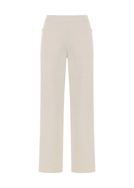 NATURAL MERINO WOOL BLEND KNIT PANTS - 6