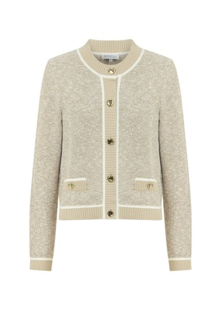 NATURAL MOULINE KNIT JACKET - 6