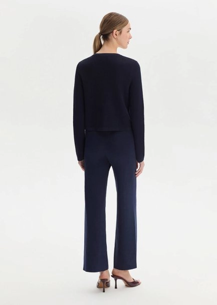 Navy Regular Fıt Knıt Jacket - 5