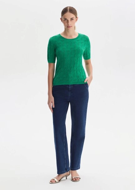 OASIS GREEN ORGANIC COTTON KNIT TOP - 4