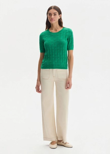 OASIS GREEN ORGANIC COTTON KNIT TOP - 2