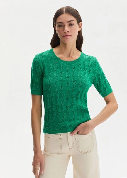 OASIS GREEN ORGANIC COTTON KNIT TOP - 3