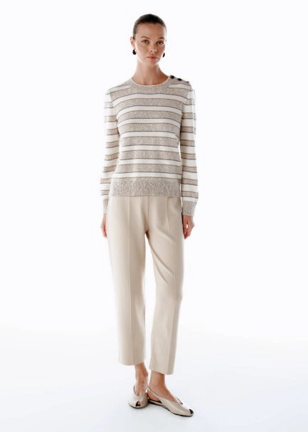 Omuz Düğme Detaylı Triko - 2