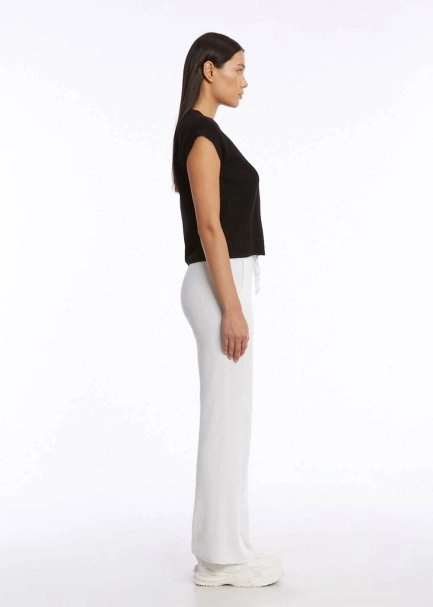 ORGANIC COTTON BLACK KNIT TOP - 4