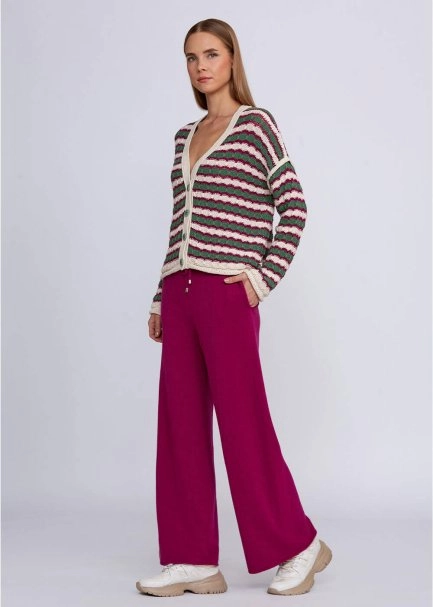 Organic Cotton Blend Jade Ecru Knit Top - 5