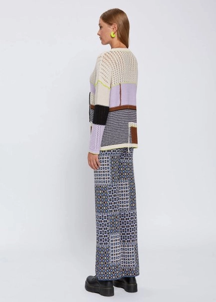 ORGANIC COTTON COLOR BLOCK SWEATER - 5